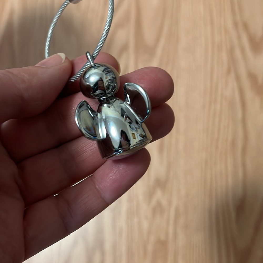 Silver Angel Charm Keychain - Picture 6 of 7